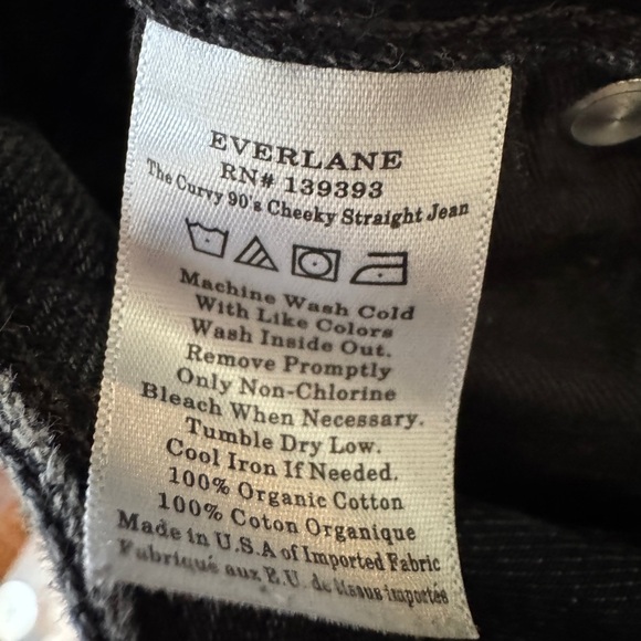 🖤 Everlane The Curvy ’90s Cheeky Straight Jean | Women’s 33 Ankle ✨ - Picture 9 of 9